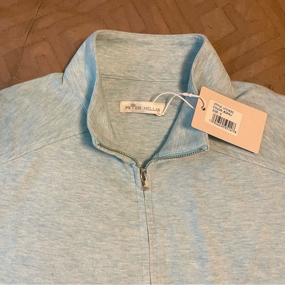 Peter Millar Women’s Light Blue Full Zip Sweatshirt Jacket Small S NWT New - Picture 3 of 6